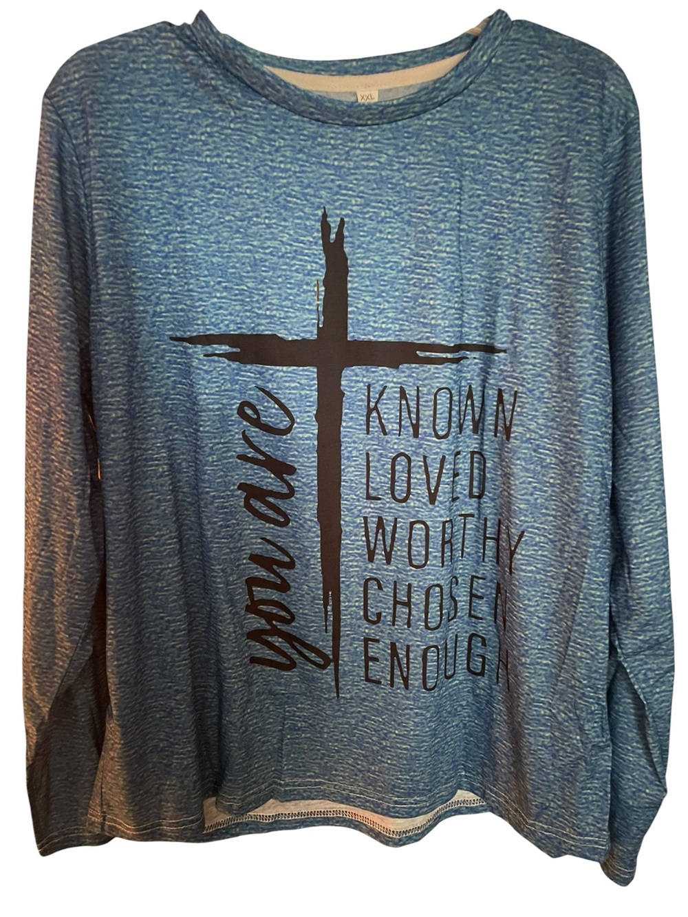 Blue Graphic Long Sleeve Shirt - Picture 3 of 5